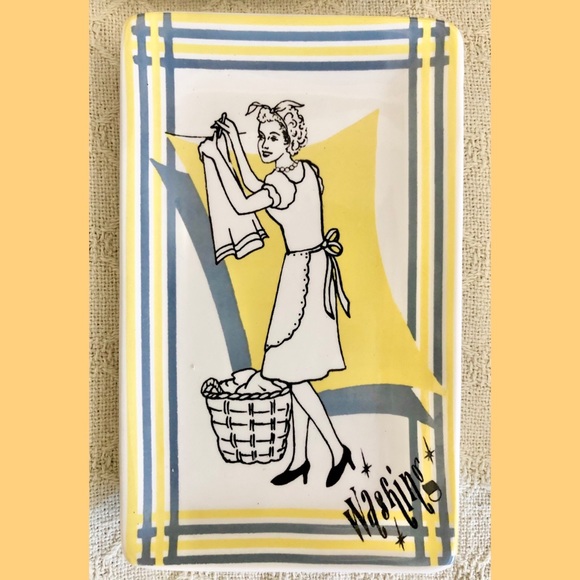 Vintage Vtg style kitsch atomic age mini plates - Picture 2 of 8